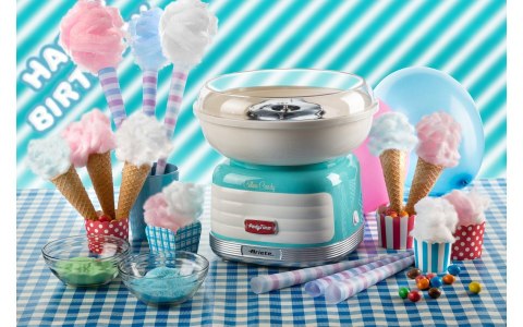 URZĄDZENIE DO WATY CUKROWEJ ARIETE PARTY TIME 2973/01 NIEBIESKIE URZĄDZENIE DO WATY CUKROWEJ ARIETE PARTY TIME 2973/01 NIEBIESKIE