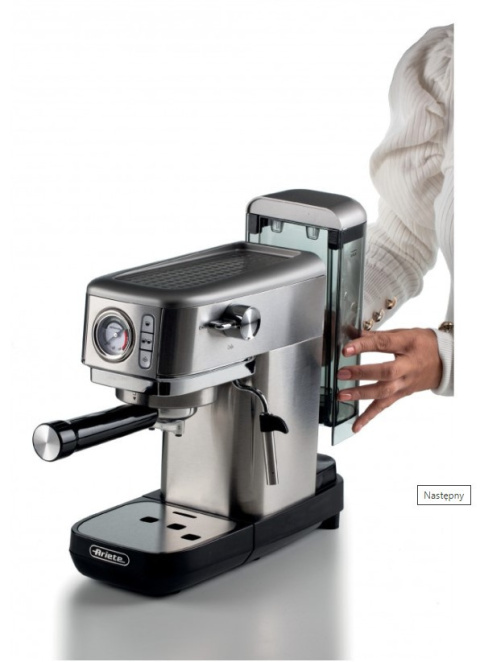 EKSPRES CIŚNIENIOWY KOLBOWY ARIETE 1381/10 PERFETTO SLIM METAL MANOMETRO - OUTLET EKSPRES CIŚNIENIOWY KOLBOWY ARIETE 1381/10 PERFETTO SLIM METAL MANOMETRO - OUTLET