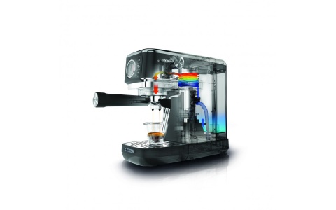 EKSPRES KOLBOWY ARIETE 1381/12 PERFETTO SLIM METAL MANOMETRO CZARNY EKSPRES KOLBOWY ARIETE 1381/12 PERFETTO SLIM METAL MANOMETRO CZARNY