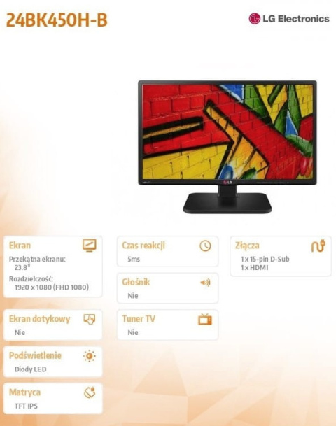 MONITOR LG 24BK450H-B MONITOR LG 24BK450H-B