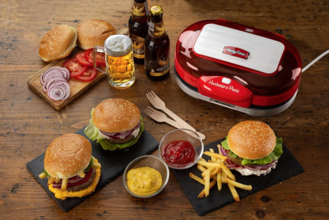 URZĄDZENIE DO HAMBURGERÓW I PANINI ARIETE 205/00 PARTY TIME CZERWONE URZĄDZENIE DO HAMBURGERÓW I PANINI ARIETE 205/00 PARTY TIME CZERWONE