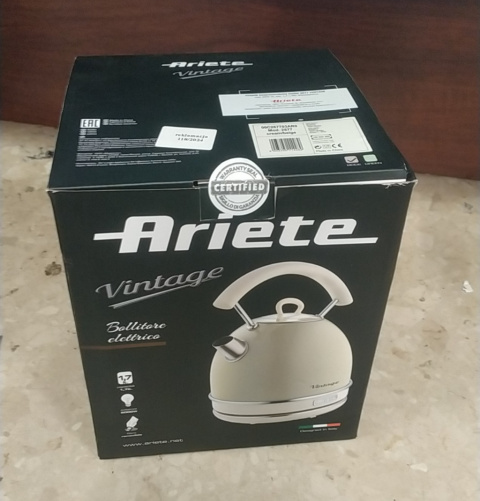 ARIETE CZAJNIK ELEKTRYCZNY 2877/03 VINTAGE BEŻOWY - OUTLET ARIETE CZAJNIK ELEKTRYCZNY 2877/03 VINTAGE BEŻOWY - OUTLET
