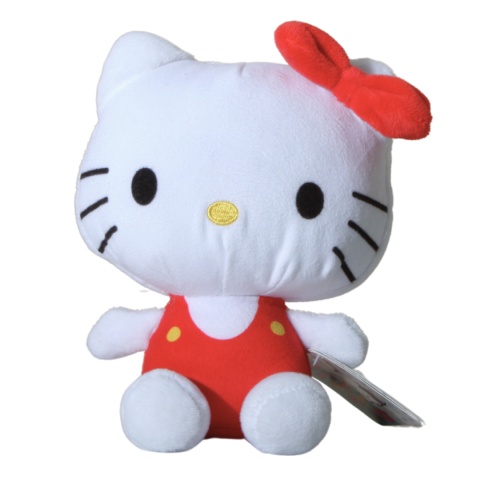 MASKOTKA Pluszak HELLO KITTY Czerwona Przytulanka 16cm MASKOTKA Pluszak HELLO KITTY Czerwona Przytulanka 16cm