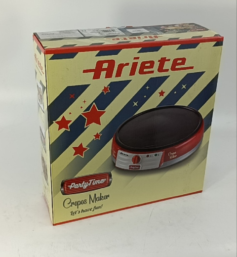 NALEŚNIKARKA ARIETE CREPES MAKER 202/0 PARTYTIME CZERWONA - OUTLET NALEŚNIKARKA ARIETE CREPES MAKER 202/0 PARTYTIME CZERWONA - OUTLET