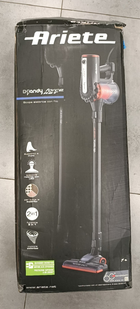ODKURZACZ BEZWORKOWY ARIETE 2759 HANDY FORCE RBT - OUTLET ODKURZACZ BEZWORKOWY ARIETE 2759 HANDY FORCE RBT - OUTLET