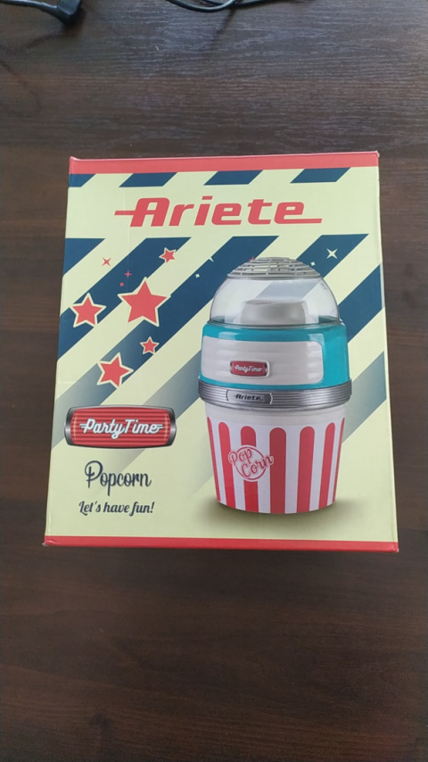URZĄDZENIE DO POPCORNU ARIETE POPCORN XL 2957/1 PARTYTIME NIEBIESKIE - OUTLET URZĄDZENIE DO POPCORNU ARIETE POPCORN XL 2957/1 PARTYTIME NIEBIESKIE - OUTLET