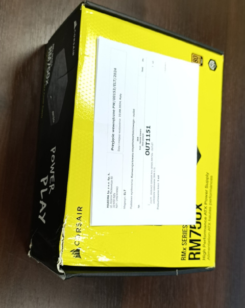 ZASILACZ CORSAIR RMX SERIES RM750X - OUTLET ZASILACZ CORSAIR RMX SERIES RM750X - OUTLET