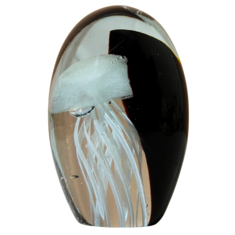 SZKLANA DEKORACJA Czarna + Meduza Biała 12cm SZKLANA DEKORACJA Czarna + Meduza Biała 12cm