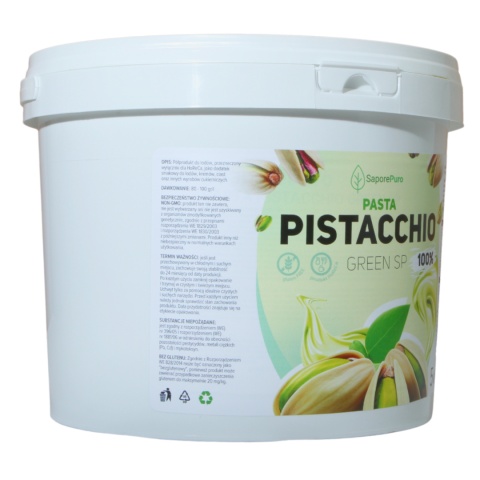 SaporePuro Włoski Krem Pistacjowy 100% 5kg SaporePuro Włoski Krem Pistacjowy 100% 5kg