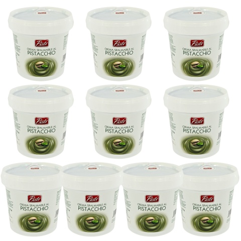 Zestaw PISTI CREMA DI PISTACCHIO krem pistacjowy 45% Sycylia 1kg x10 szt. Zestaw PISTI CREMA DI PISTACCHIO krem pistacjowy 45% Sycylia 1kg x10 szt.