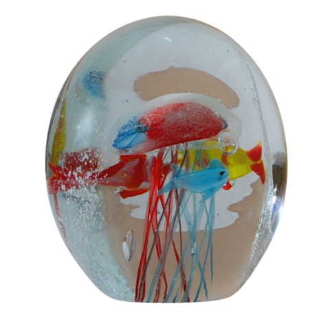 SZKLANA DEKORACJA Akwarium + Meduza 9cm SZKLANA DEKORACJA Akwarium + Meduza 9cm