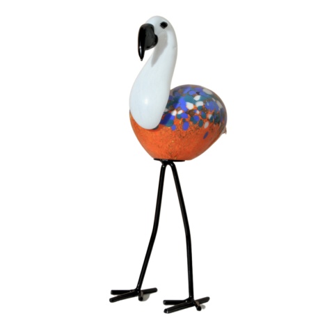 SZKLANA DEKORACJA Flaming Pomarańczowy 26cm Typu MURANO SZKLANA DEKORACJA Flaming Pomarańczowy 26cm Typu MURANO