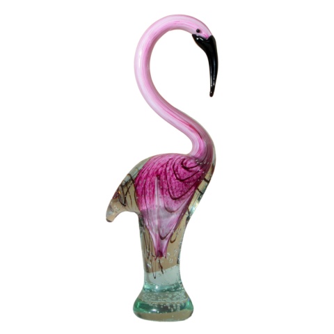 SZKLANA DEKORACJA Flaming Różowy 35cm Typu MURANO SZKLANA DEKORACJA Flaming Różowy 35cm Typu MURANO