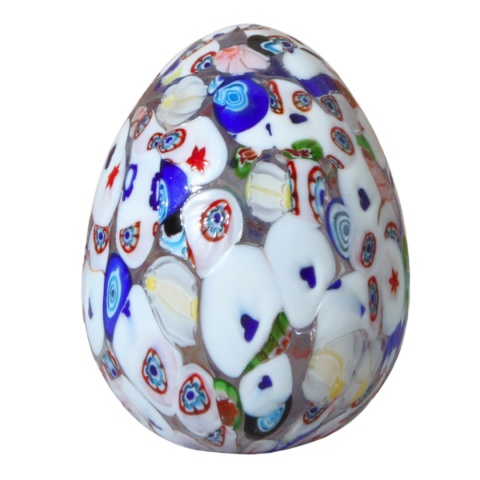 SZKLANA DEKORACJA Jajko Białe 10cm Typu MURANO SZKLANA DEKORACJA Jajko Białe 10cm Typu MURANO