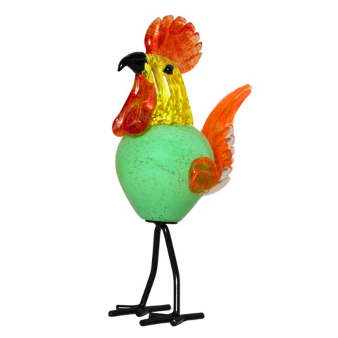 SZKLANA DEKORACJA Kogut Wielobarwny 28cm Typu MURANO SZKLANA DEKORACJA Kogut Wielobarwny 28cm Typu MURANO