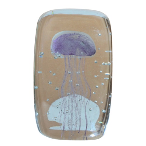 SZKLANA DEKORACJA + Meduza Fioletowa 13cm