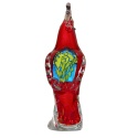 SZKLANA DEKORACJA Papuga Czerwona 20cm Typu MURANO