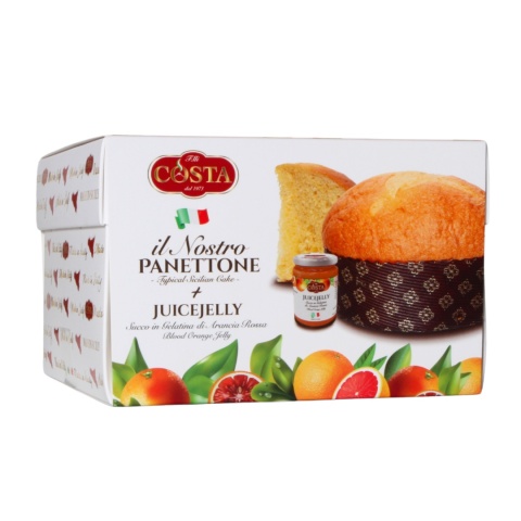 COSTA DOLCI PANETTONE 410g + Galaretka z Czerwonej Pomarańczy Dżem 90g