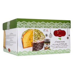 COSTA DOLCI PANETTONE z Pistacjami 810g + Krem Pistacjowy Włochy 190g