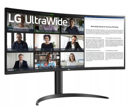 Monitor Zakrzywiony 34" LG 34WR55QK-B (3440x1440)