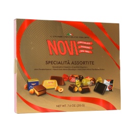 NOVI Włoskie Praliny Czekoladowe Bombonierka 215g