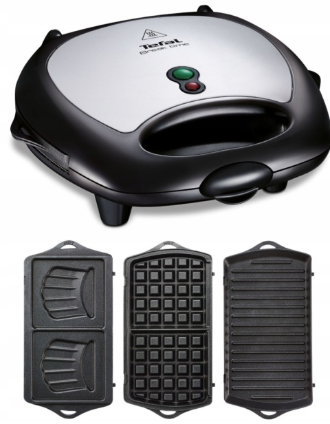 Opiekacz Gofrownica Panini do kanapek 3w1 TEFAL Break Time SW6148 Opiekacz Gofrownica Panini do kanapek 3w1 TEFAL Break Time SW6148