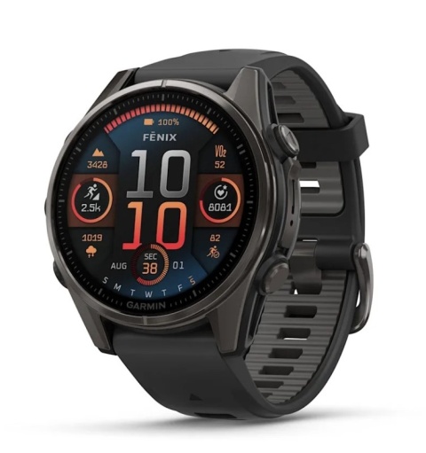ZEGAREK GARMIN FENIX 8 47MM AMOLED SAPPHIRE/CARBON GREY 010-02904-21 - OUTLET